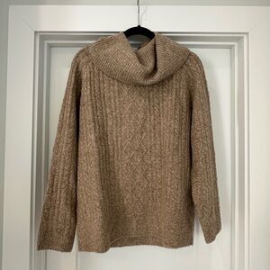 Cozy Tan Knit Sweater